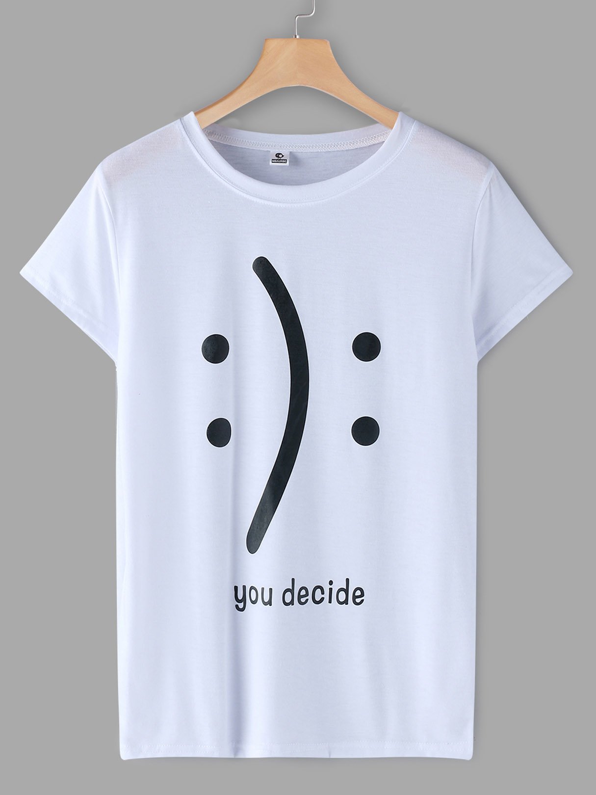 Wholesale Round Neck Letter Printed Short Sleeve T-Shirts