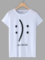 Wholesale Round Neck Letter Printed Short Sleeve T-Shirts
