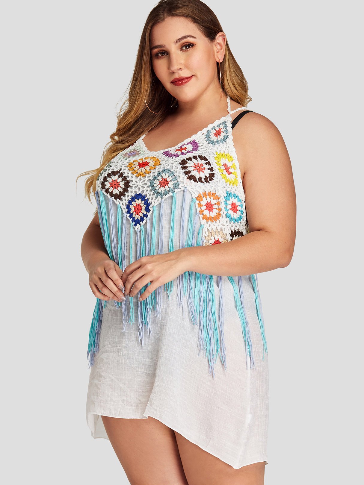 OEM Ladies White Plus Size Tops