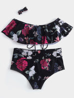 NEW FEELING Womens Floral Bikinis