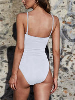 NEW FEELING Womens White One-Pieces