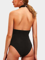 NEW FEELING Womens Black One-Pieces