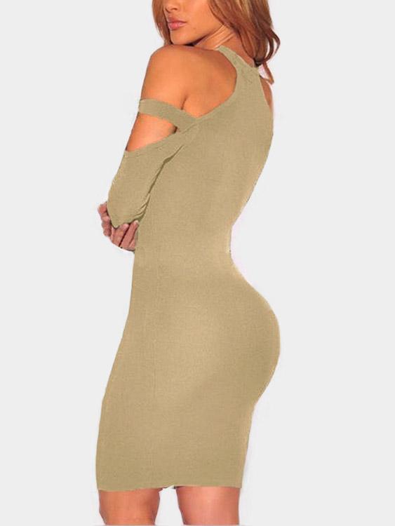 NEW FEELING Womens Apricot Mini Dresses