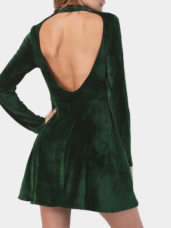 NEW FEELING Womens Green Sexy Dresses