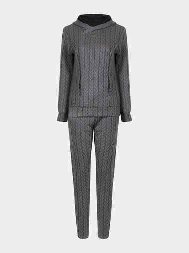 Wholesale Grey Long Sleeve Two Piece Outfits