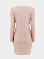 NEW FEELING Womens Pink V-Neck Dresses