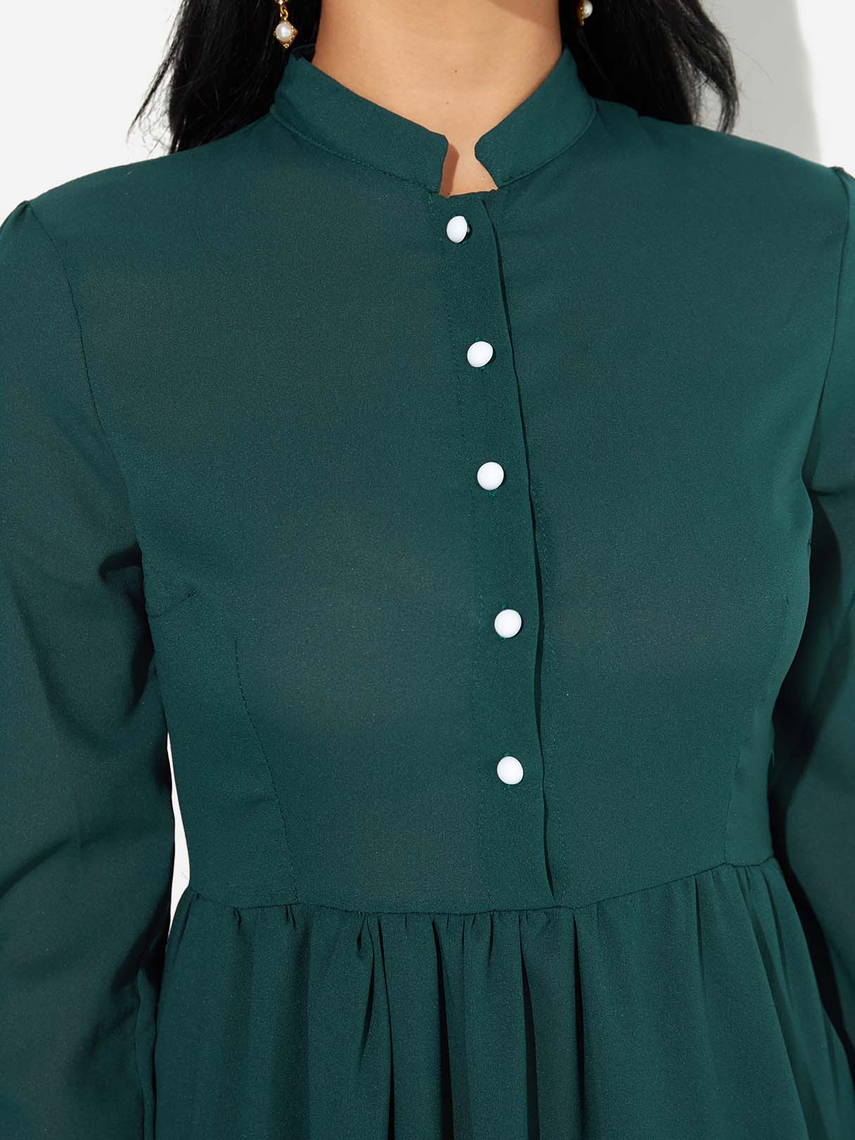 ODM Ladies Long Sleeve Maxi Dress