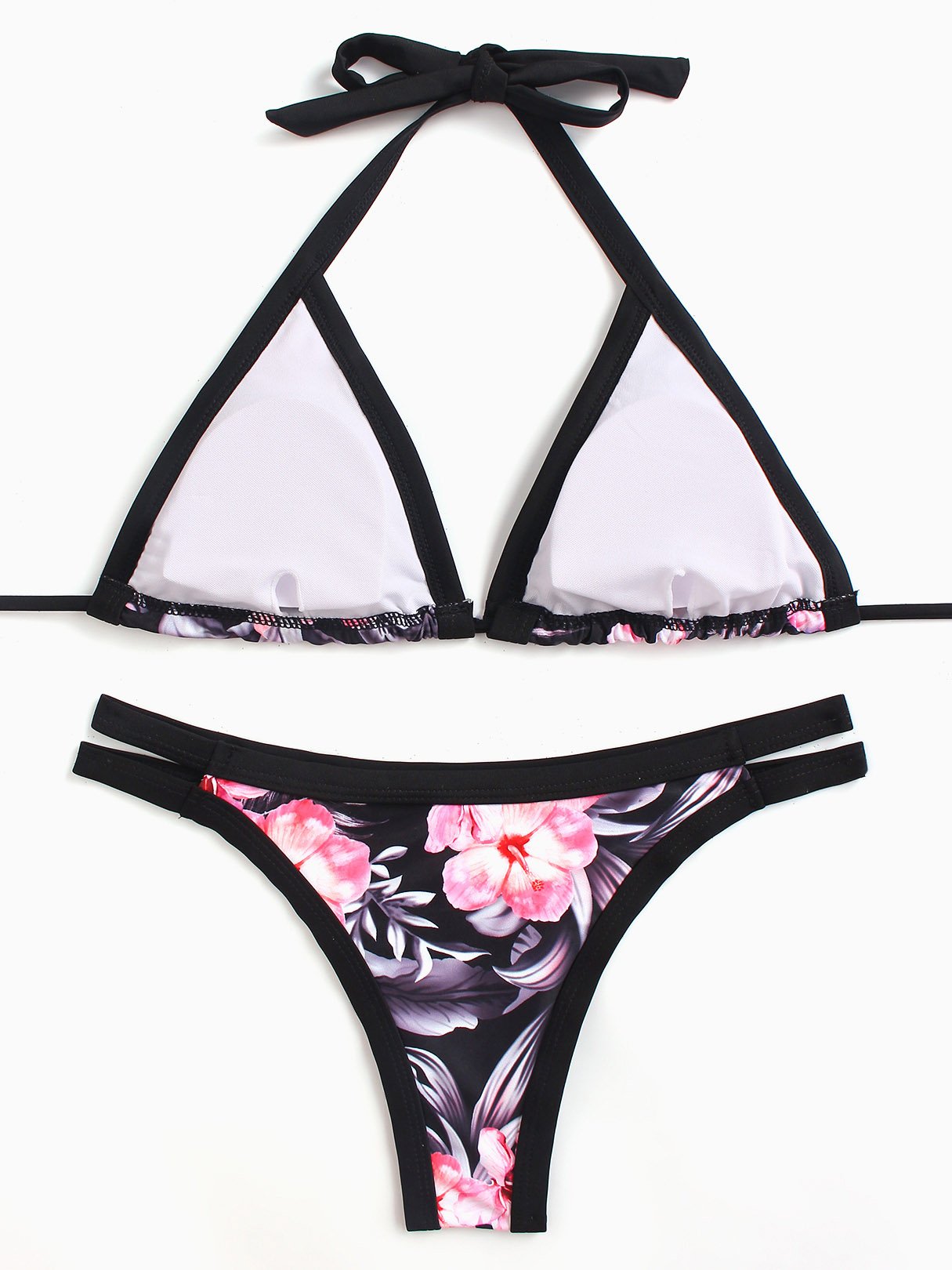 NEW FEELING Womens Black Bikinis