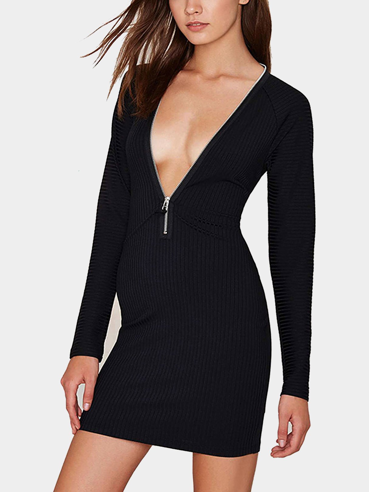 NEW FEELING Womens Black Mini Dresses