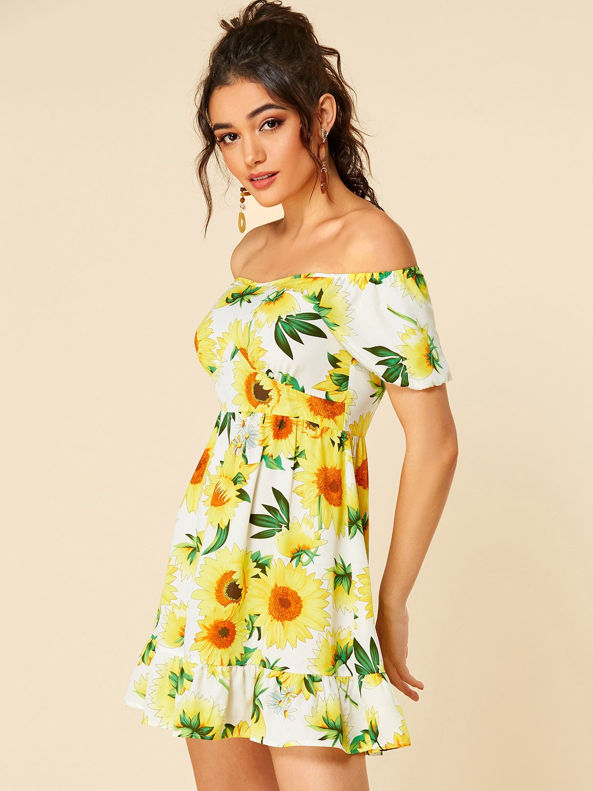 OEM Ladies Floral Floral Dresses