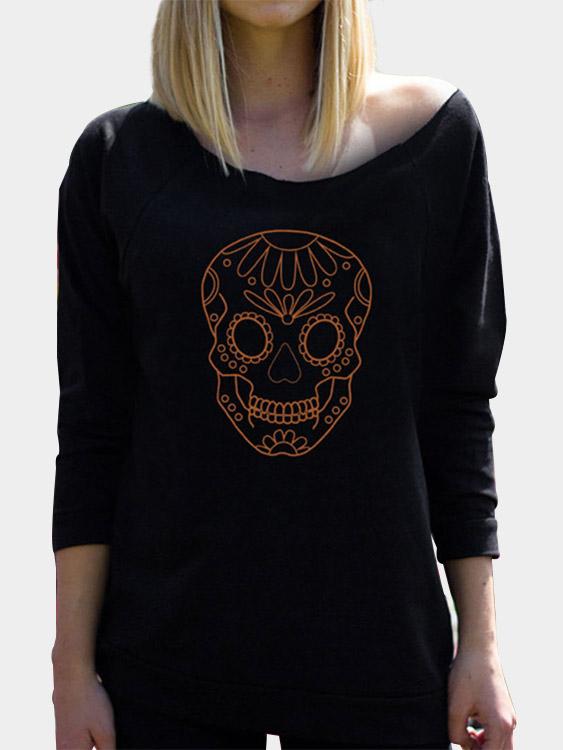 NEW FEELING Womens Black T-Shirts