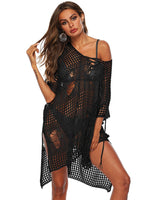 NEW FEELING Womens Black Cover-Ups