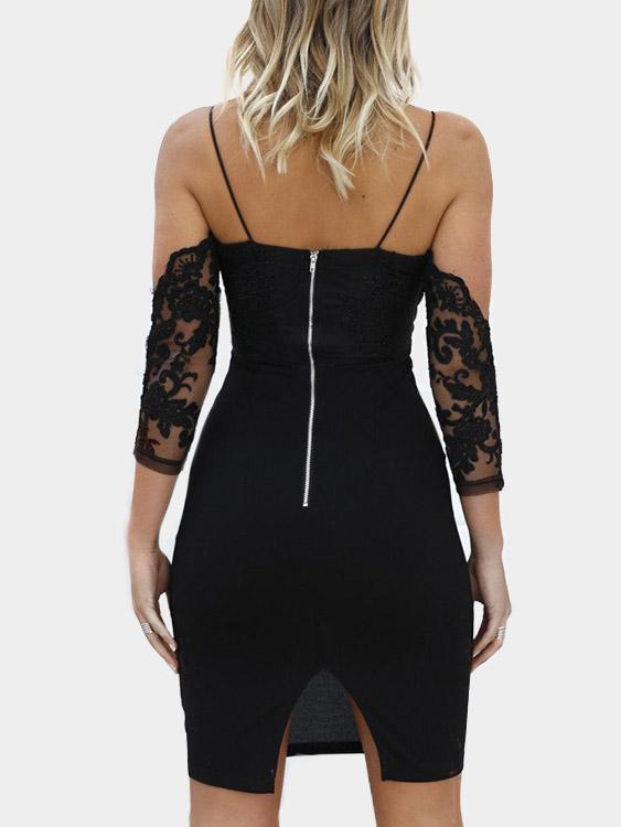 NEW FEELING Womens Black Midi Dresses