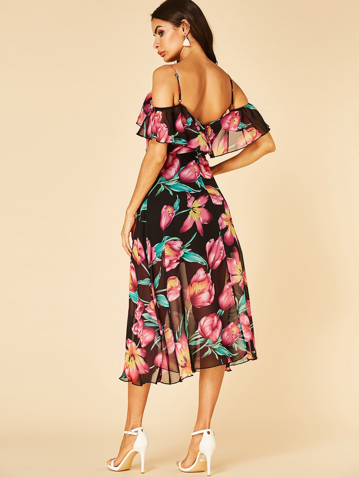 OEM Ladies Floral Floral Dresses