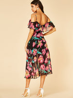 OEM Ladies Floral Floral Dresses