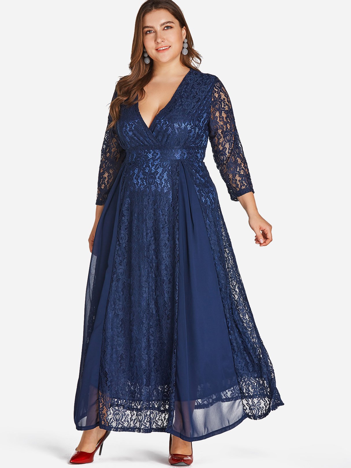 Custom Plus Size Red Dresses For Women