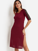 ODM Ladies Half Sleeve Sexy Dress