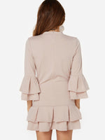 NEW FEELING Womens Apricot Casual Dresses