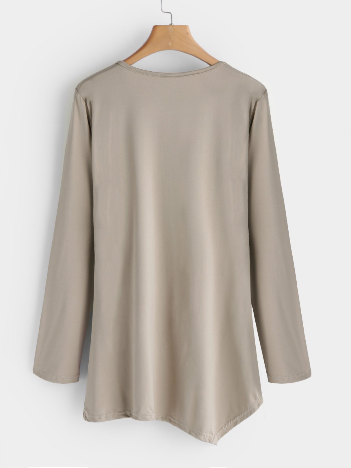 NEW FEELING Womens Khaki T-Shirts