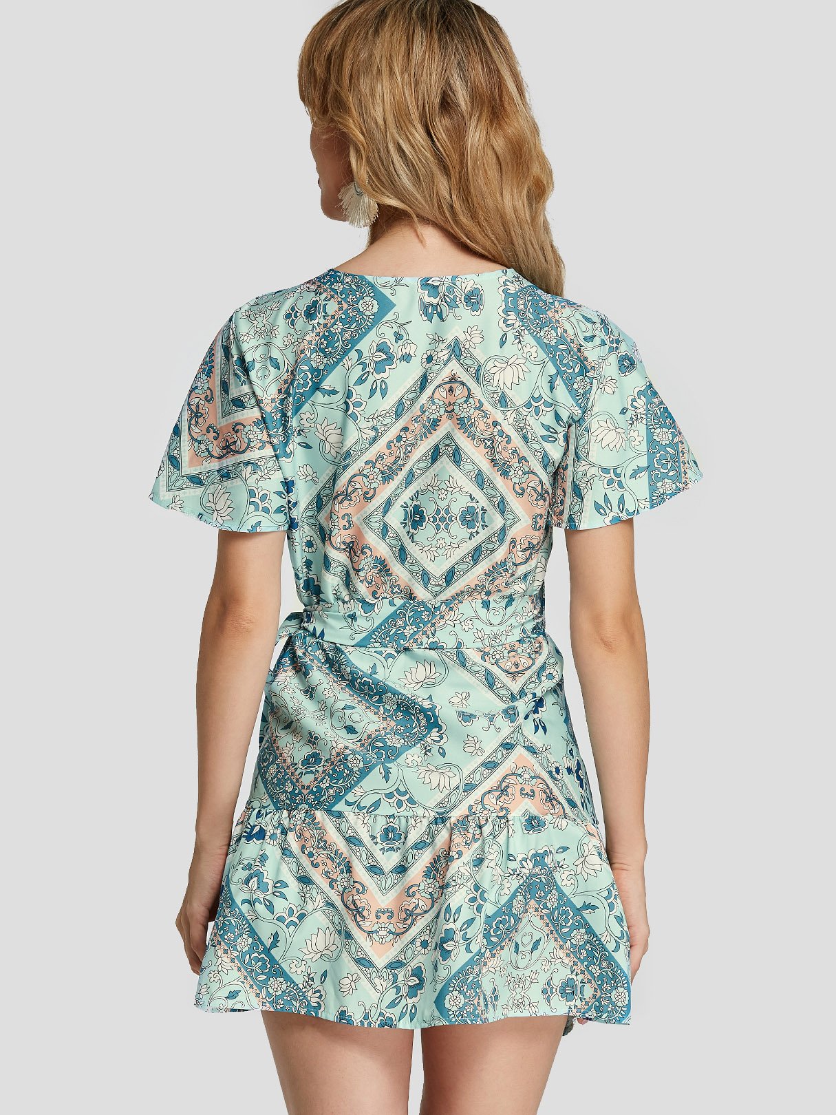 Custom Green Dress With Sleeves