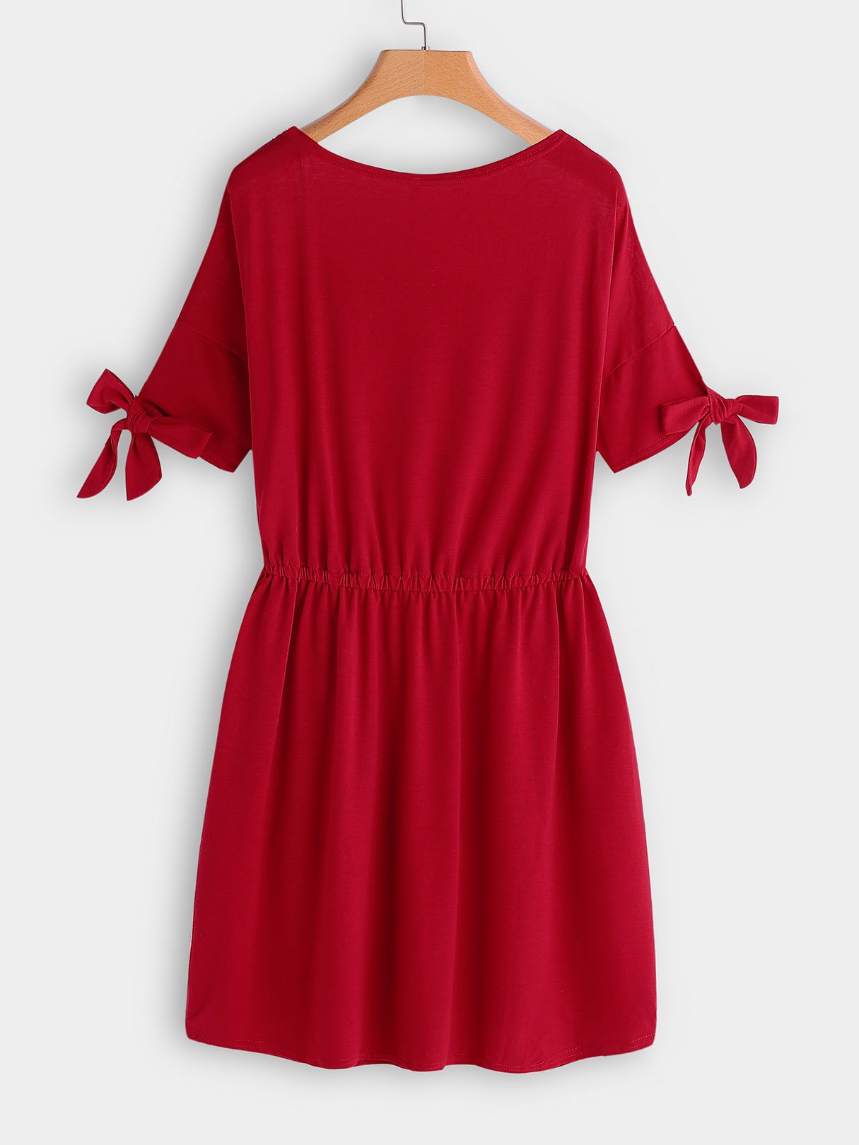 NEW FEELING Womens Red Casual Dresses