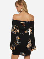 NEW FEELING Womens Black Floral Dresses