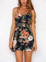OEM Ladies Navy Floral Dresses