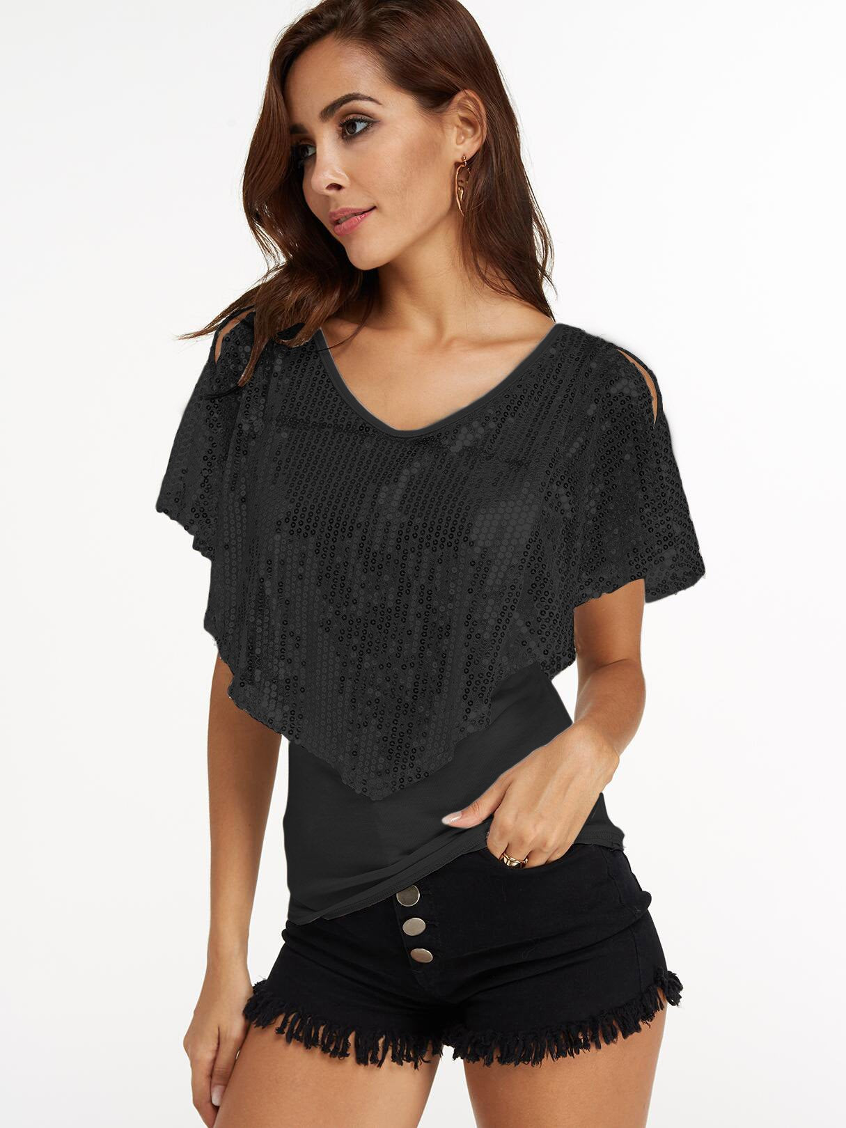 OEM Ladies Black T-Shirts