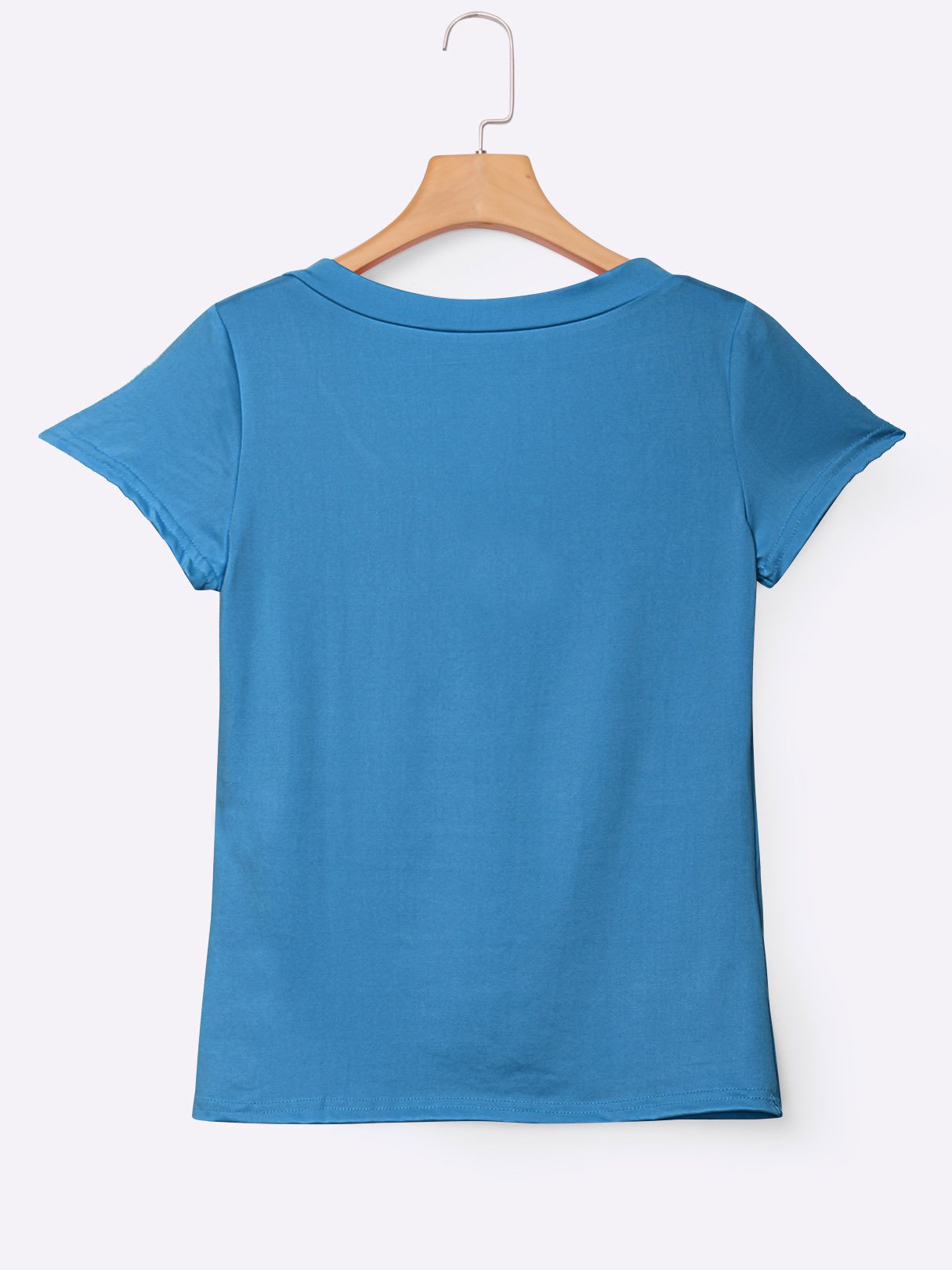 NEW FEELING Womens Blue T-Shirts