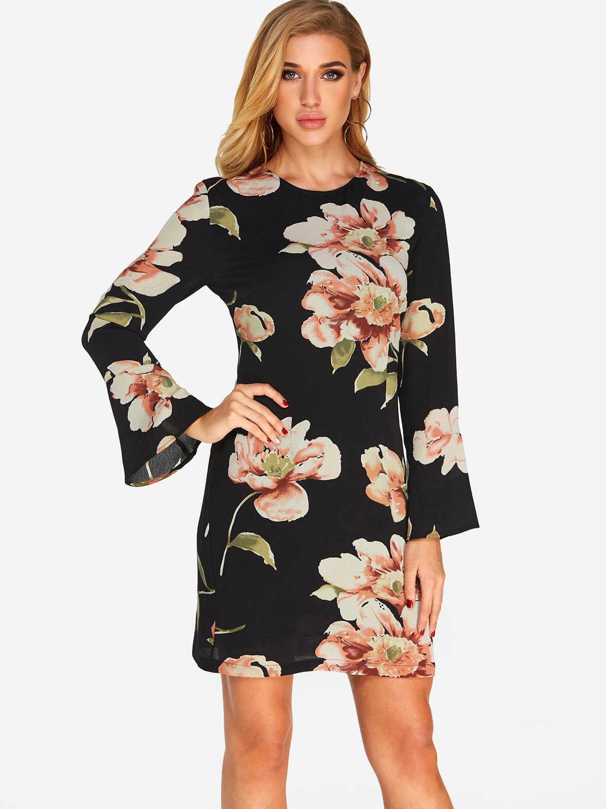 ODM Ladies Long Sleeve Mini Dress