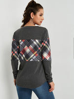 NEW FEELING Womens Color Block T-Shirts