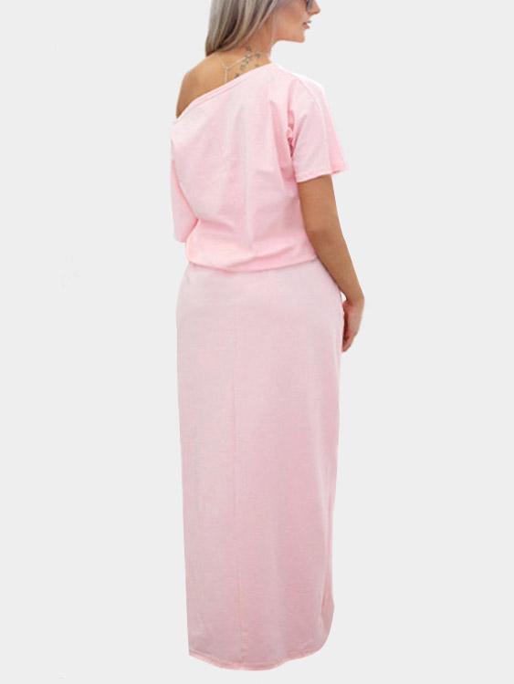 NEW FEELING Womens Pink Casual Dresses