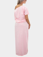 NEW FEELING Womens Pink Casual Dresses