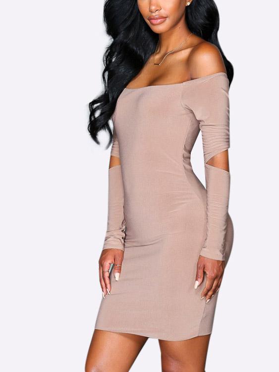 OEM Ladies Khaki Mini Dresses