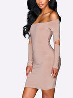 OEM Ladies Khaki Mini Dresses