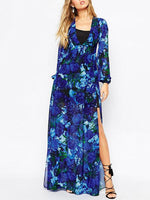 ODM Ladies Long Sleeve Maxi Dress