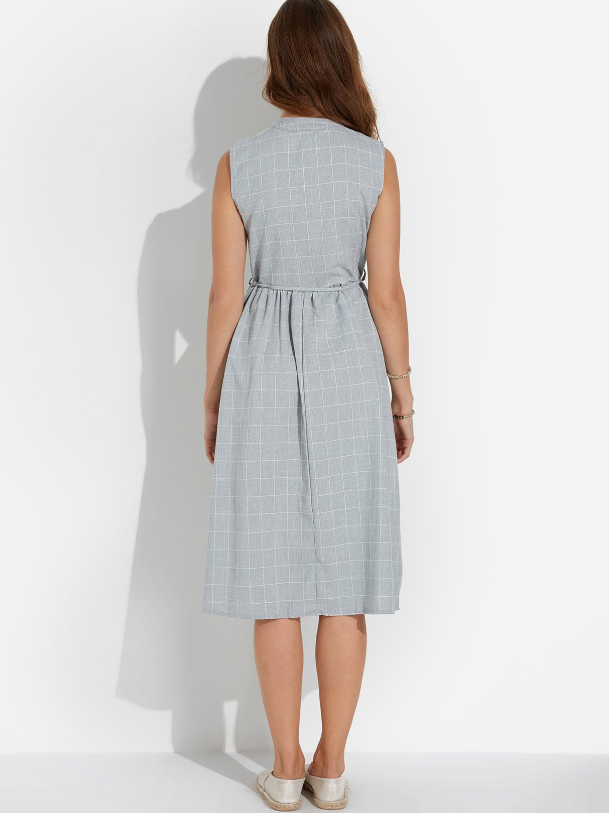 NEW FEELING Womens Grey Casual Dresses