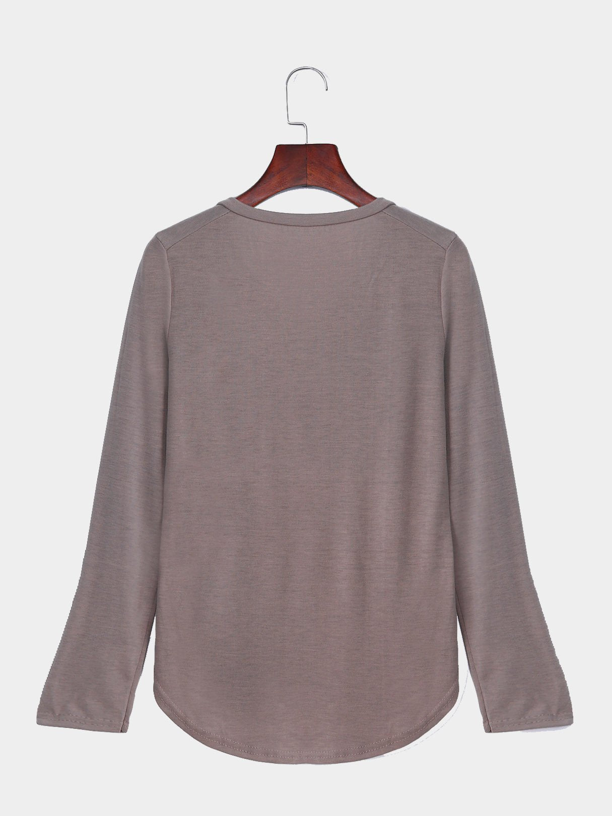 NEW FEELING Womens Khaki T-Shirts