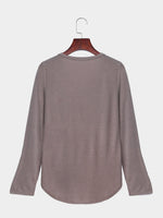 NEW FEELING Womens Khaki T-Shirts