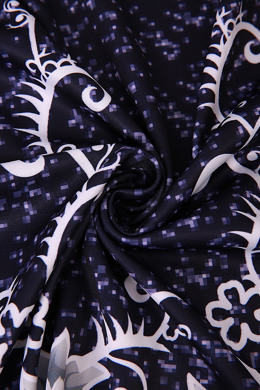 Custom Red And Blue Floral Dress