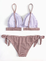 NEW FEELING Womens Yellow Bikinis