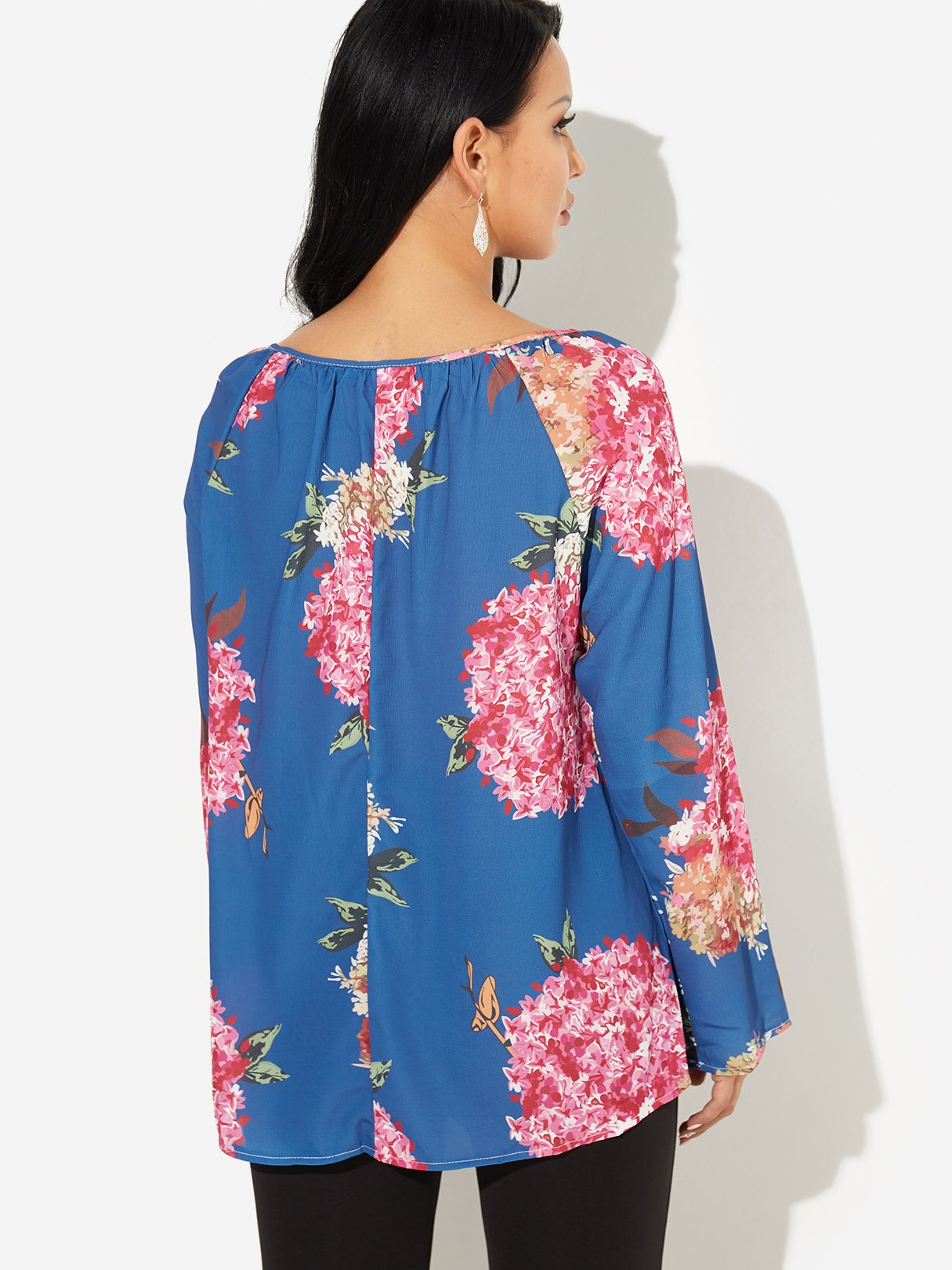 NEW FEELING Womens Blue Blouses