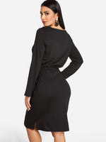 Custom Pink Long Sleeve Dress