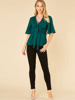 NEW FEELING Womens Green Blouses