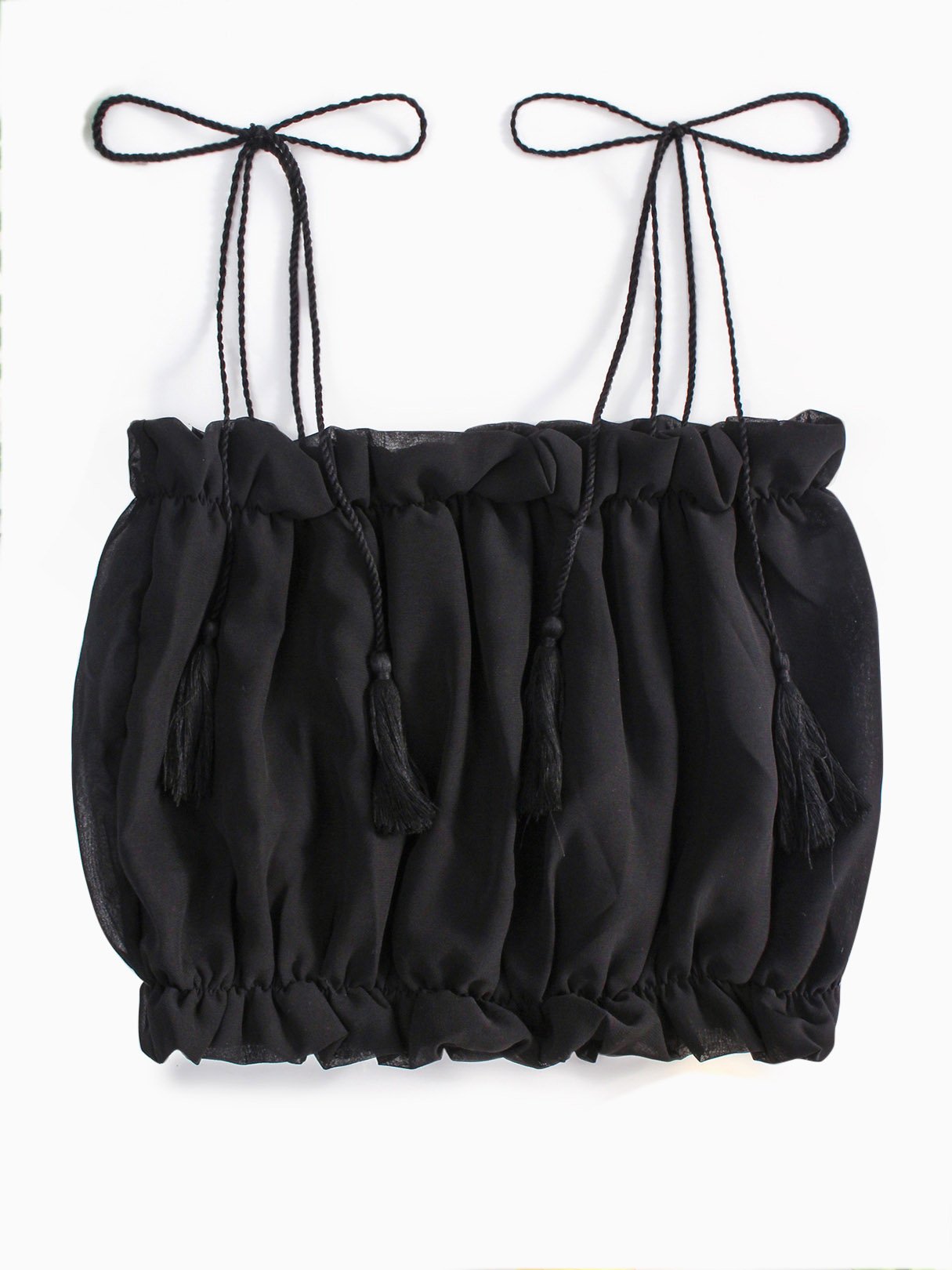 NEW FEELING Womens Black Camis