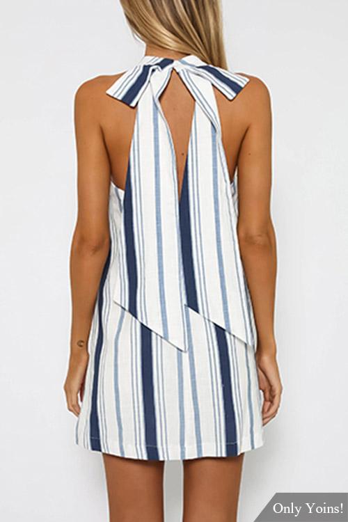 NEW FEELING Womens Navy Mini Dresses