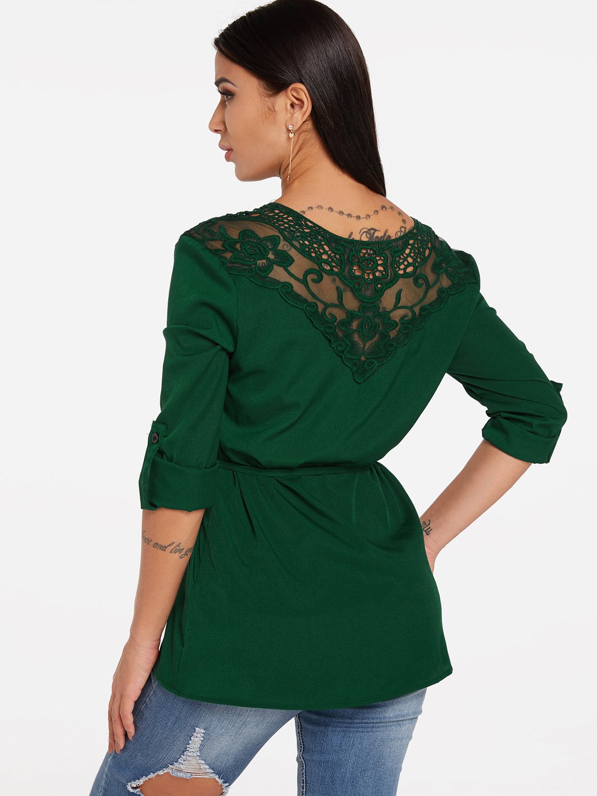 NEW FEELING Womens Green Blouses