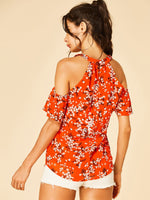 ODM Ladies Short Sleeve Blouses