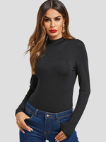 NEW FEELING Womens Black T-Shirts