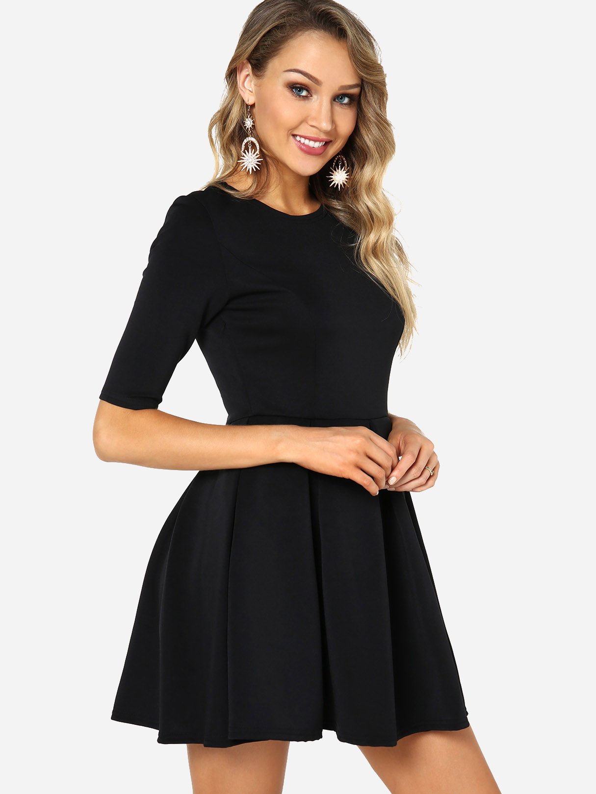 ODM Ladies Half Sleeve Mini Dress
